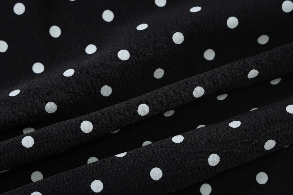 Vestido Longo com Estampa Poá - Lunaire