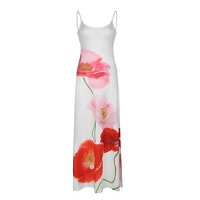 Vestido Longo Estampa Floral de Verão