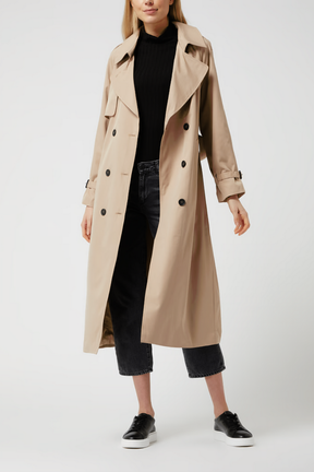 Casaco Longo Trench Classic