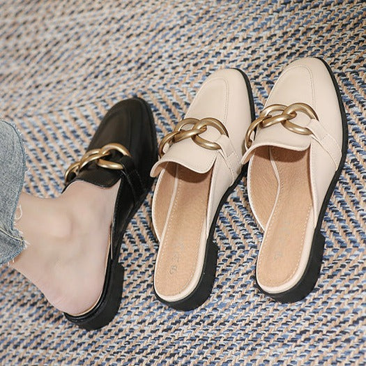 Rasteirinha Mule em Couro - Anna