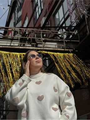 Suéter em Algodão - Coração