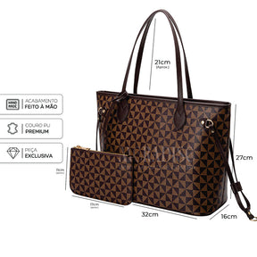 Bolsa Feminina em Couro  - Iasmym (Bolsa + Carteira)