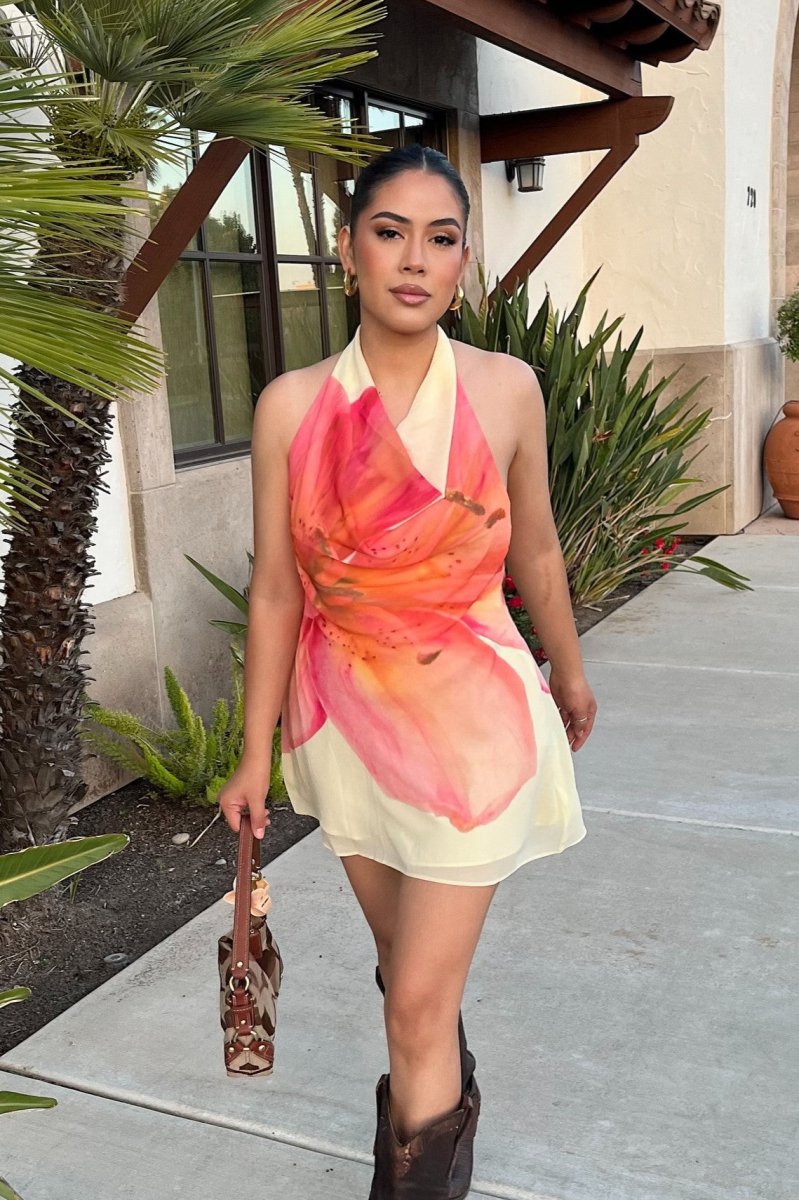 Vestido Curto Floral - Ohana