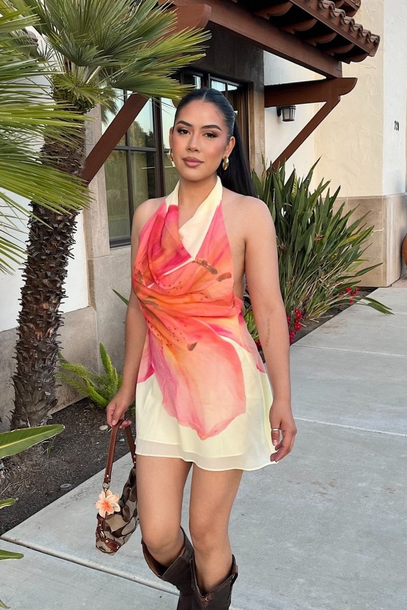 Vestido Curto Floral - Ohana