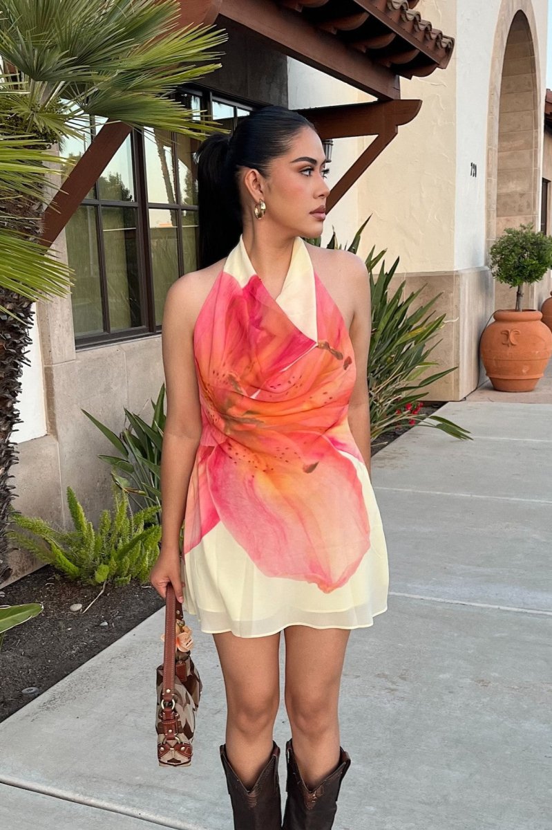 Vestido Curto Floral - Ohana