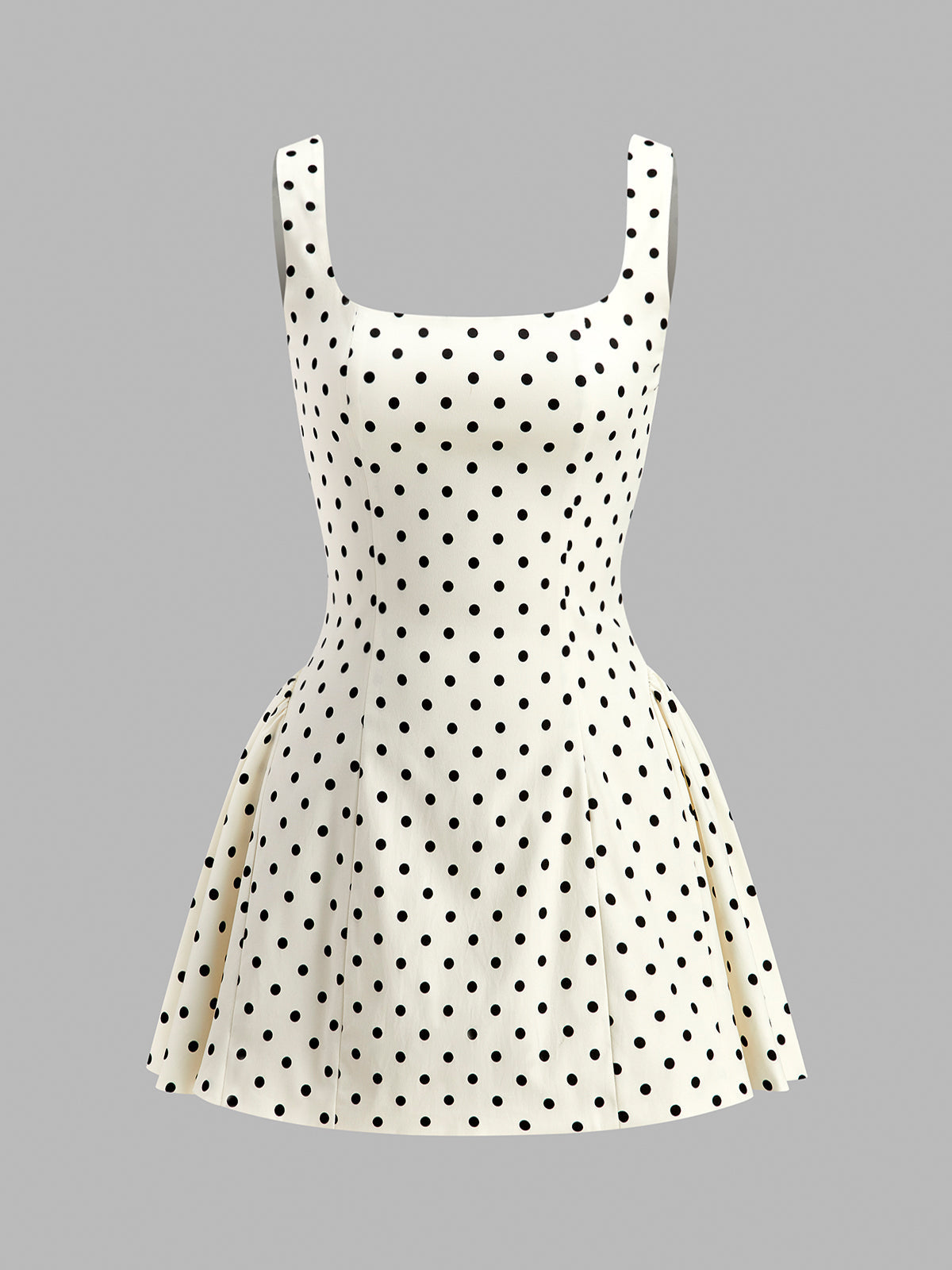 Vestido Curto com Estampa Polka - Lace