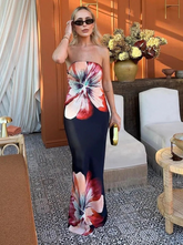 Vestido Longo Estampa com Flores - Blossom