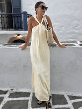 Vestido Longo Halter - Creamy