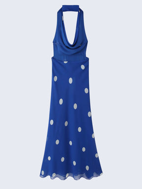 Vestido Longo com Estampa Poá - Dottie