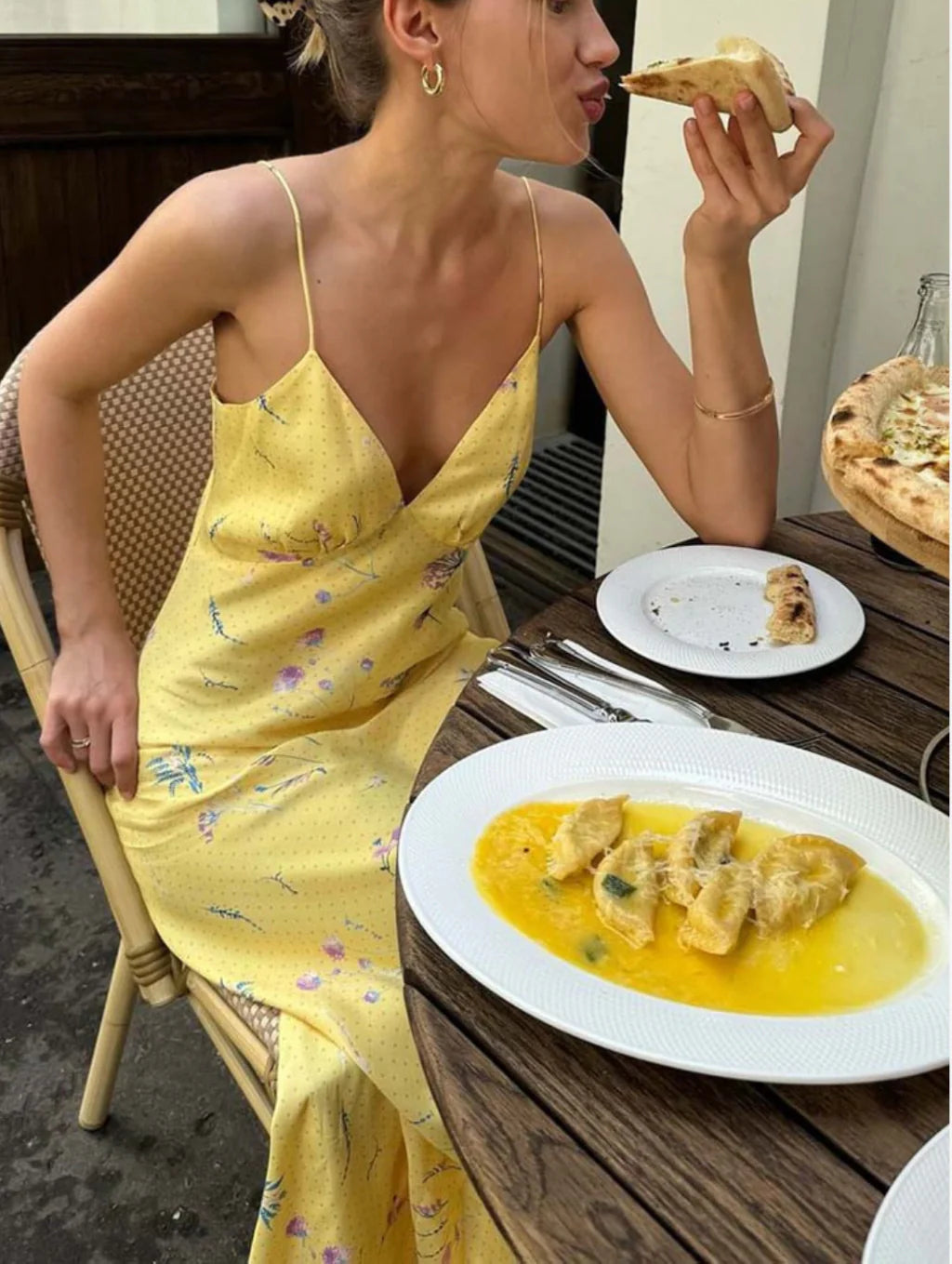 Vestido Longo de Estampa Floral - Yelloe