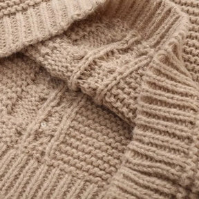 Suéter Trançado de Tricô